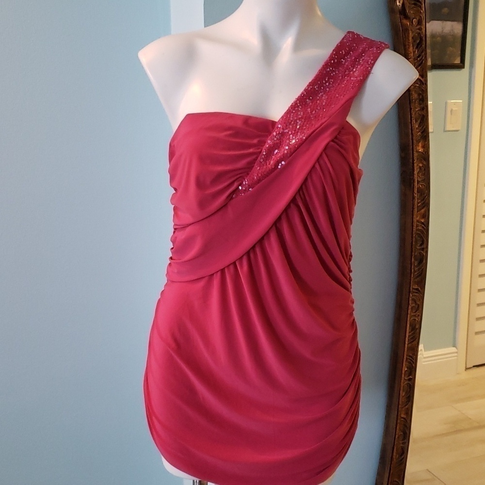 Torrid One Shoulder Strap Dressy Top With Sequins
